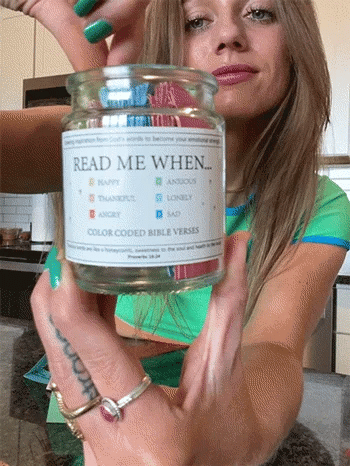 Daily Inspirational Bible Verse Jar