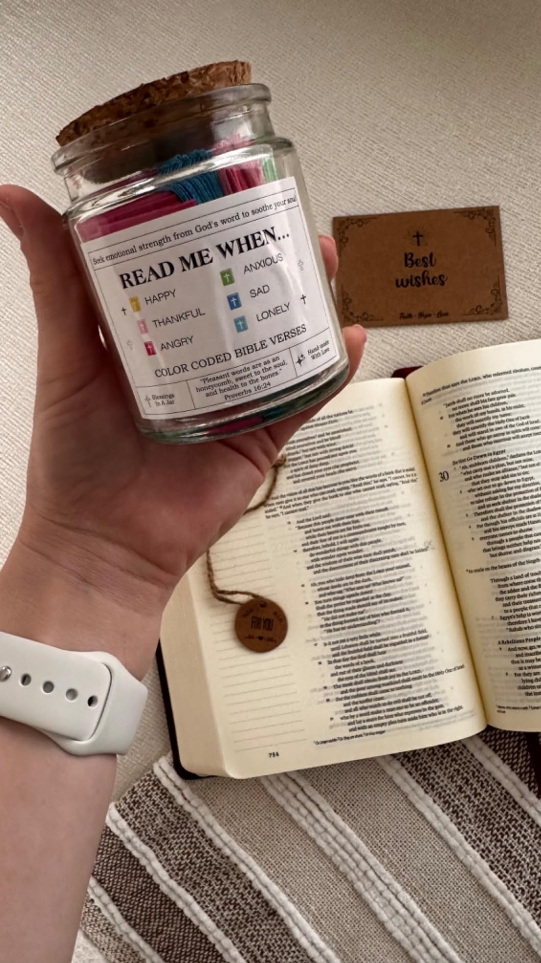 Daily Inspirational Bible Verse Jar